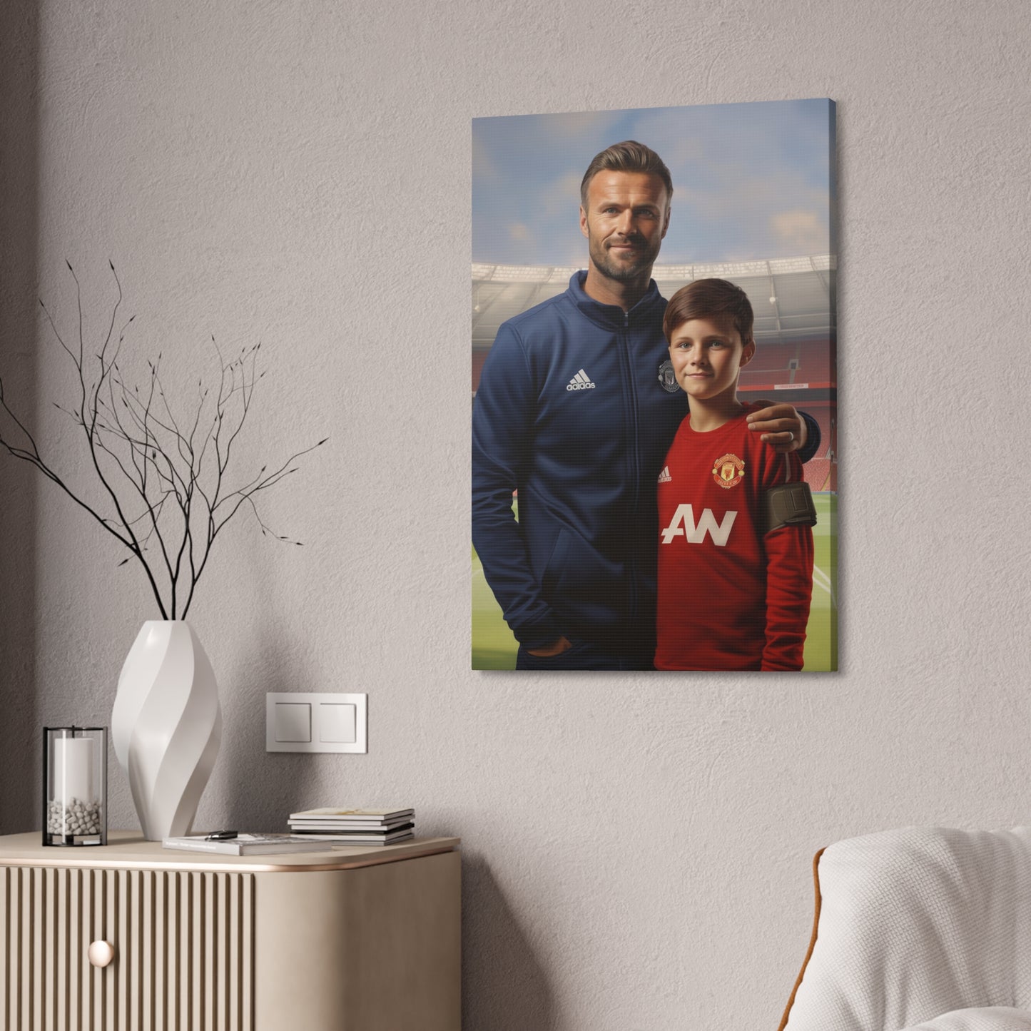 Father & Son Football Players