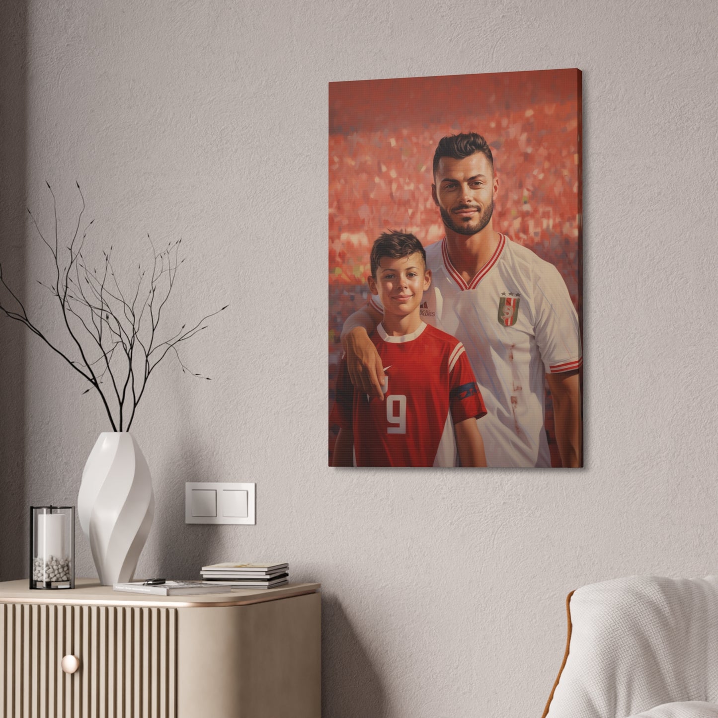 Father & Son Football Fans