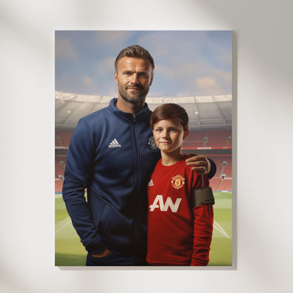 Father & Son Football Players